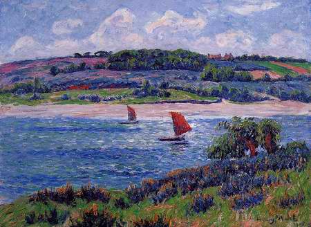 Balon River painting, a Henri Moret paintings reproduction