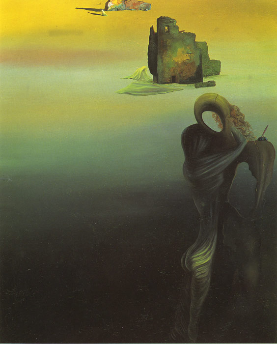 Dali Oil Painting Reproductions - Gradiva Findsthe Anthropomorphic Ruins