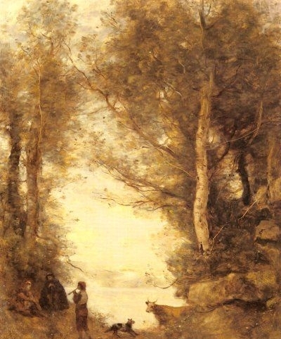 Je Joueur De Flute Du Lac D Albano - Oil Painting Reproduction