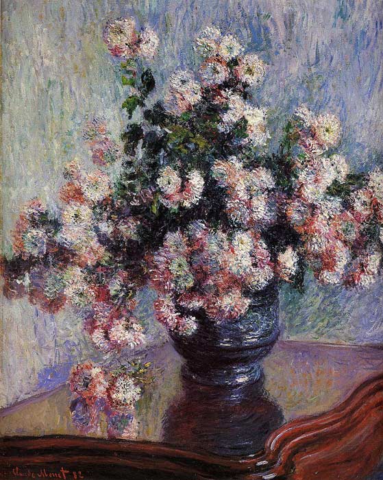 Monet Oil Painting Reproductions - Chrysanthemums