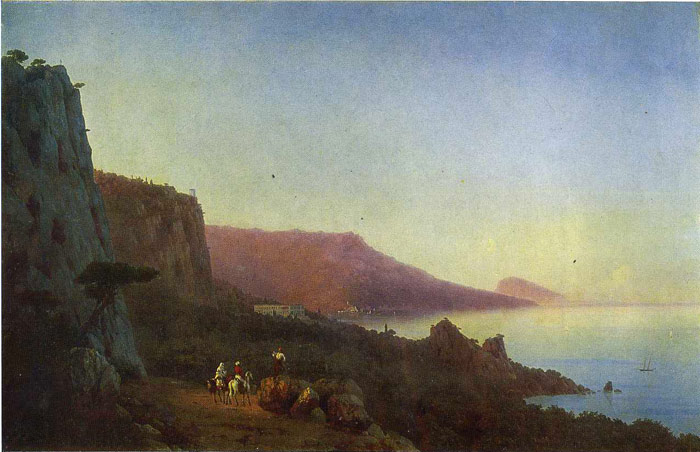 Oil Painting Reproduction of Aivazovsky - Evening in the Crimea