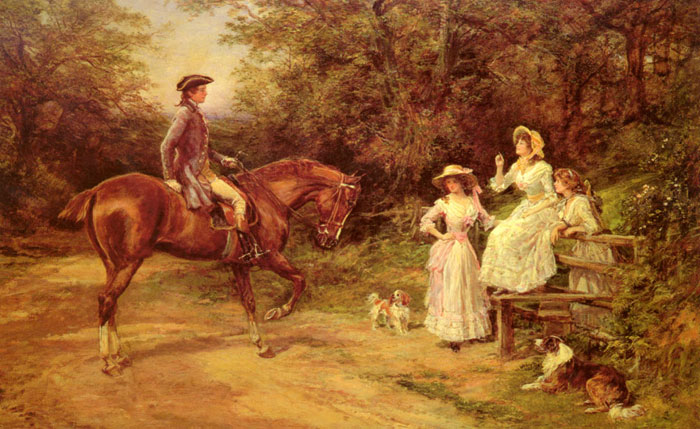 Oil Painting Reproduction of Hardy- A Meeting By The Stile