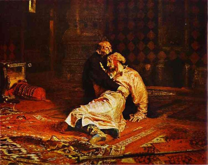 Repin Oil Painting Reproductions- Ivan Grozny and His Son