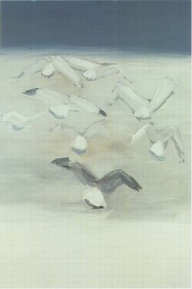 Seagull painting, a Nicolas de Sta? paintings reproduction, we never sell Seagull poster