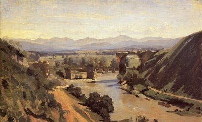 The Augustan Bridge at Narni - Oil Painting Reproduction