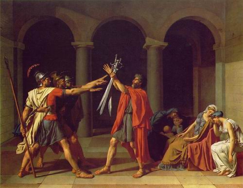 The Oath of the Horatii painting, a Jacques Louis David paintings reproduction, we never sell The
