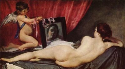 Venus at Her Mirror - Oil Painting Reproduction
