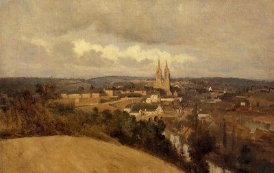 View of Saint Lo - Oil Painting Reproduction