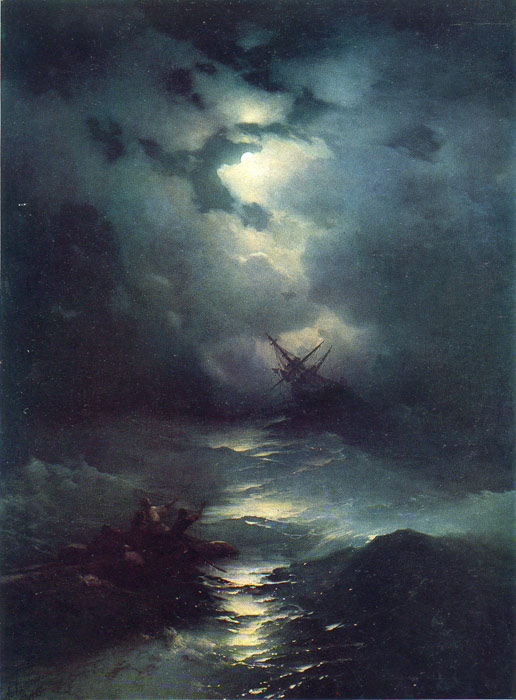 Oil Painting Reproduction of Aivazovsky - Storm in the North Sea