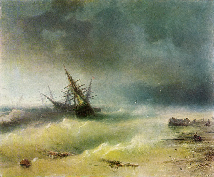 Aivazovsky Oil Painting Reproductions - Storm