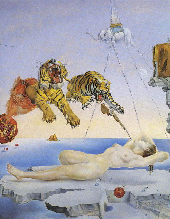 Salvador Dali Oil Painting Reproductions- Dream Caused by the flight of a Bee