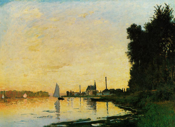 Monet Oil Painting Reproductions - Argenteuil, Late Afternoon