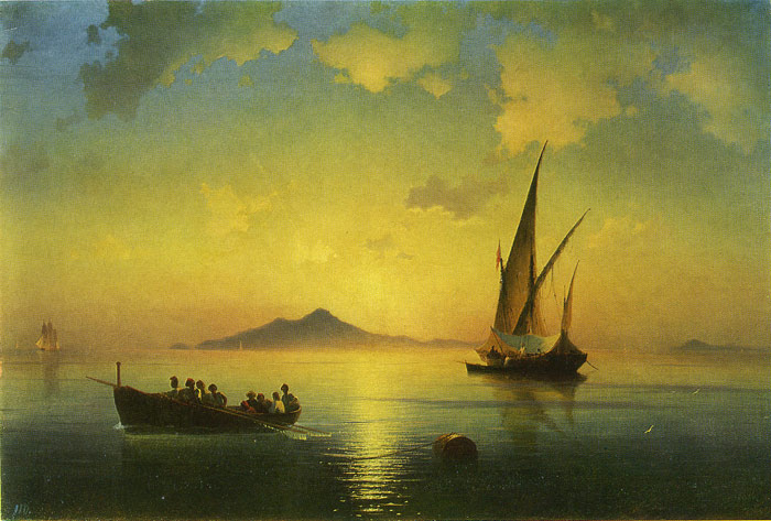 Aivazovsky Oil Painting Reproductions - The Bay of Naples