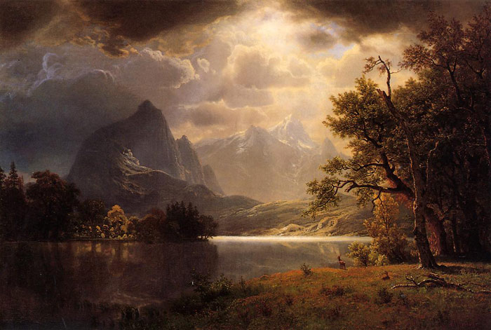 Bierstadt Oil Painting Reproductions - Estes Park