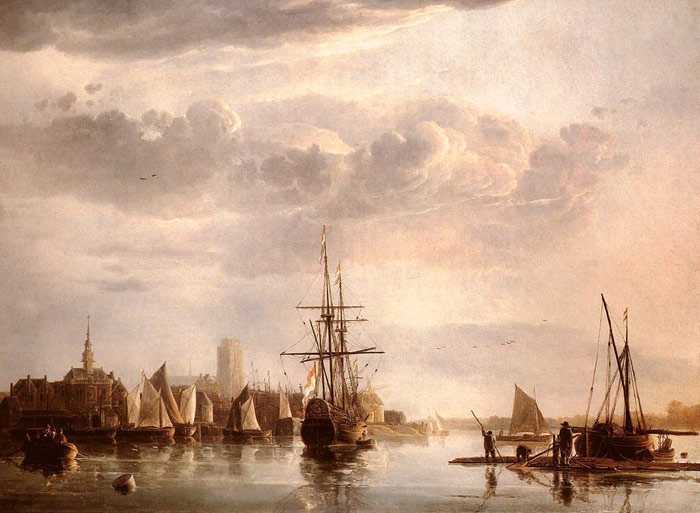 Cuyp Oil Painting Reproductions - View Of Dordrecht