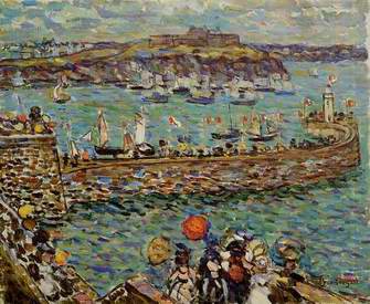 Lighthouse at St. Malo painting, a Maurice Prendergast paintings reproduction, we never sell