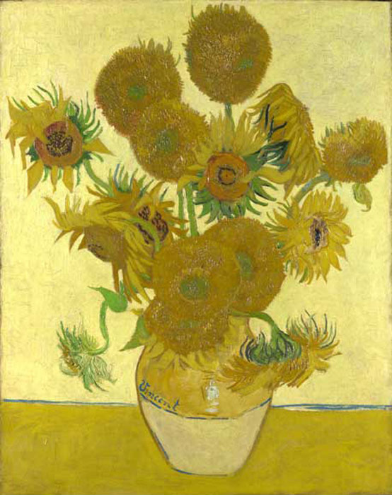 Oil Painting Reproduction of van Gogh - Sunflowers