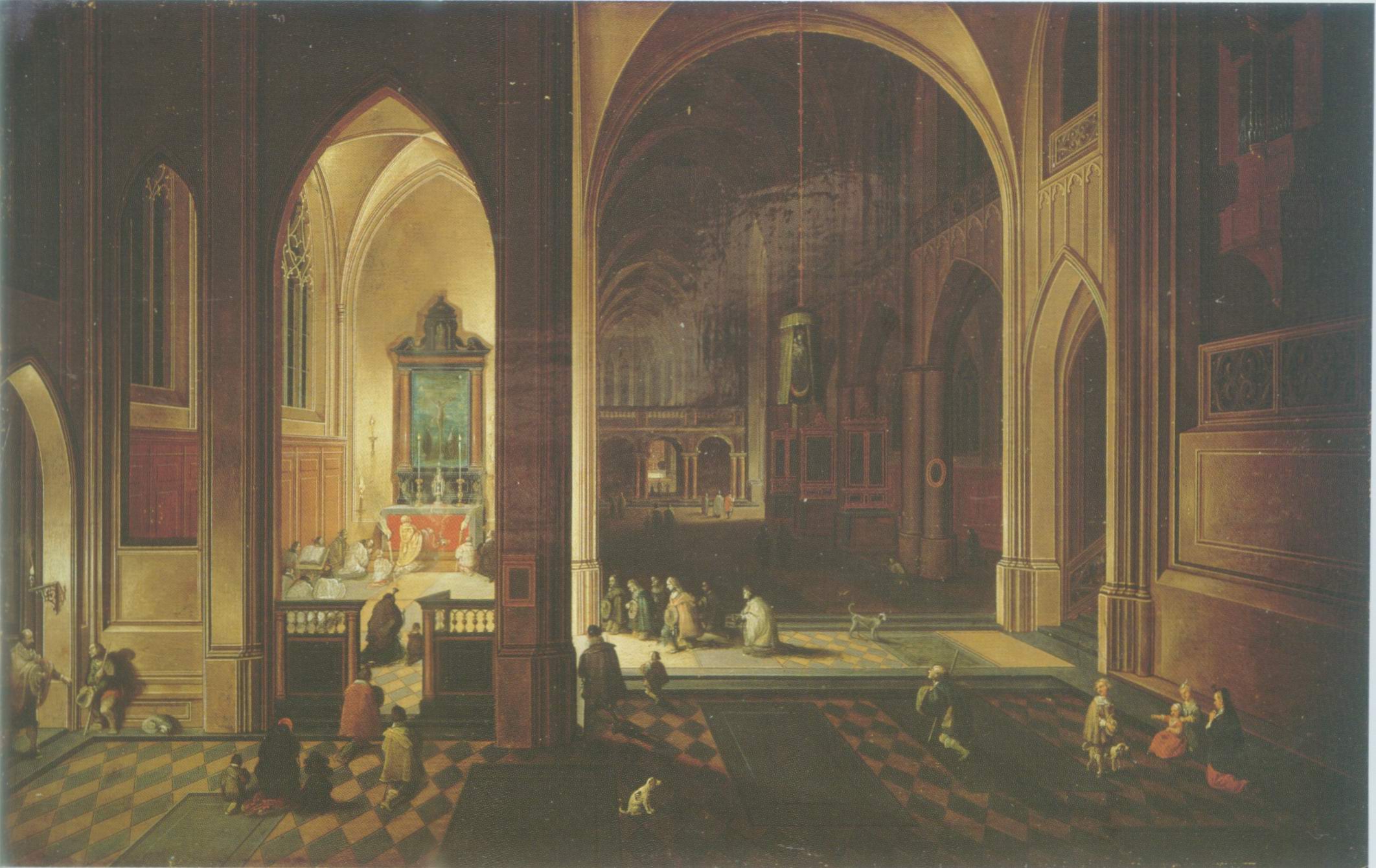 Pieter Neefs painting, a Gothic Cathedral paintings reproduction, we never sell Pieter Neefs poster