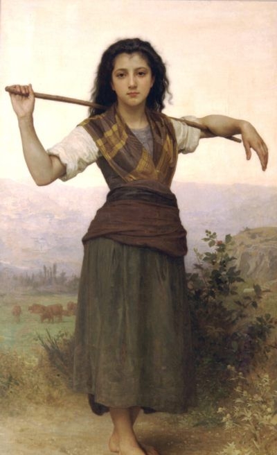 Shepherdess - Oil Painting Reproduction