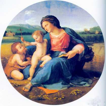 The Alba Madonna painting, a Raphael Santi paintings reproduction, we never sell The Alba Madonna