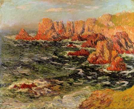 The Breton Coast painting