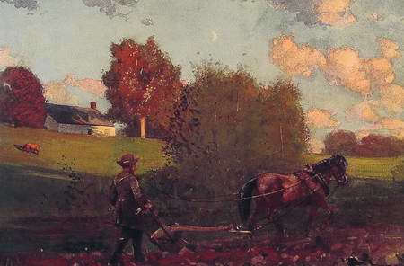 The Last Furrow painting, a Winslow homer paintings reproduction