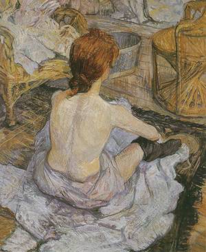 The Toilette painting, a Henri de Toulouse Lautrec paintings reproduction, we never sell The