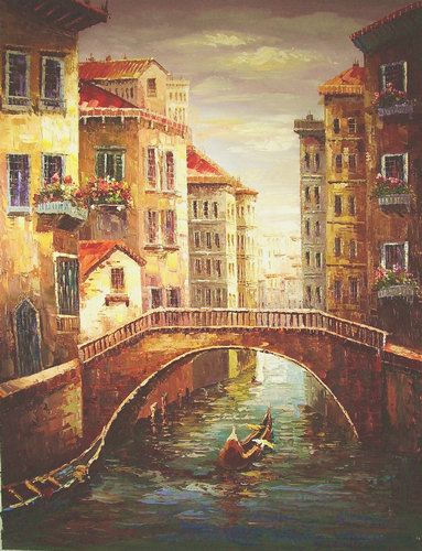 Venetian painting, a knife painters paintings reproduction, we never sell Venetian poster