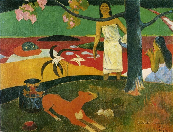 Gauguin Oil Painting Reproductions- Pastorales Tahitiennes