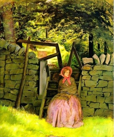 Waiting - Oil Painting Reproduction