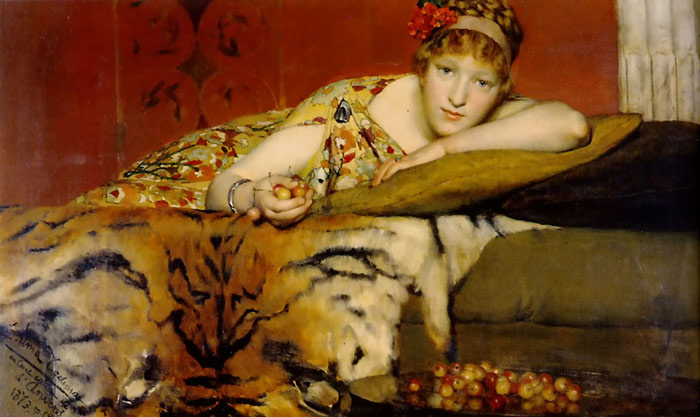 Alma-Tadema Oil Painting Reproductions - Cherries