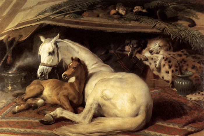 Landseer Oil Painting Reproduction - The Arab Tent