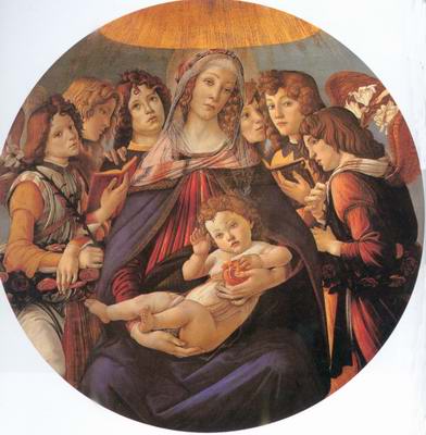 Madonna of the Pomegranate painting, a Sandro Botticelli paintings reproduction, we never sell
