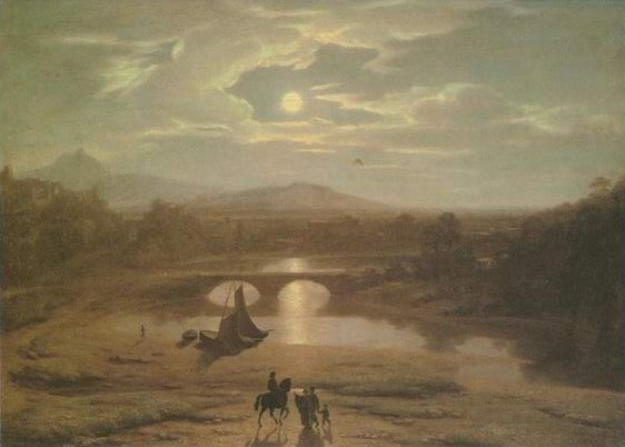 Moonlit Landscape painting, a Washington Allston paintings reproduction