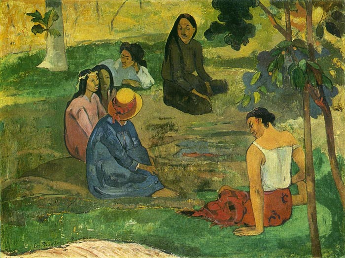 Oil Painting Reproduction of Gauguin- Conversation