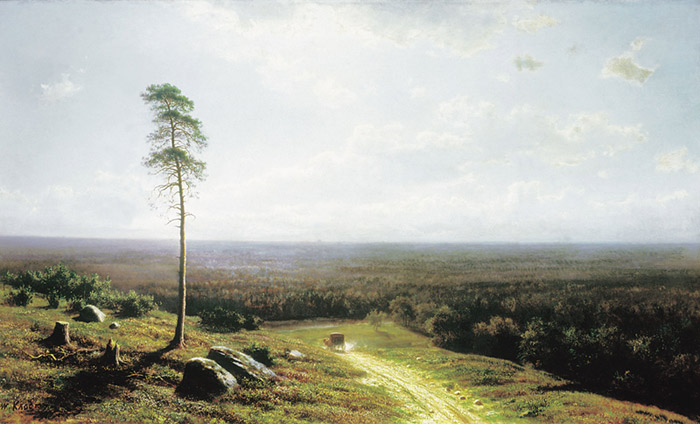 Oil Painting Reproduction of Klodt - Forest at Midday