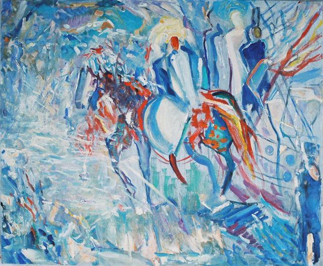 Oil Painting Reproduction of Vasnetsov - Communication