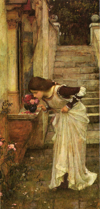 Oil Painting Reproduction of Waterhouse- At the Shrine