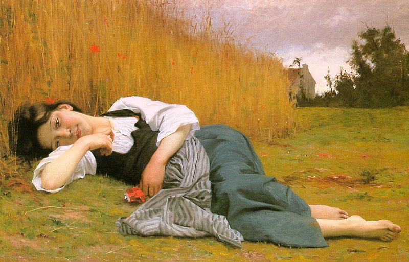 Rest at Harvest painting, a Adolph William Bouguereau paintings reproduction, we never sell Rest at