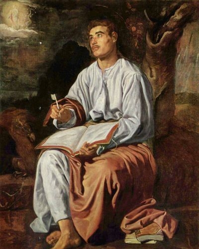 St John the Evangelist at Patmos - Oil Painting Reproduction