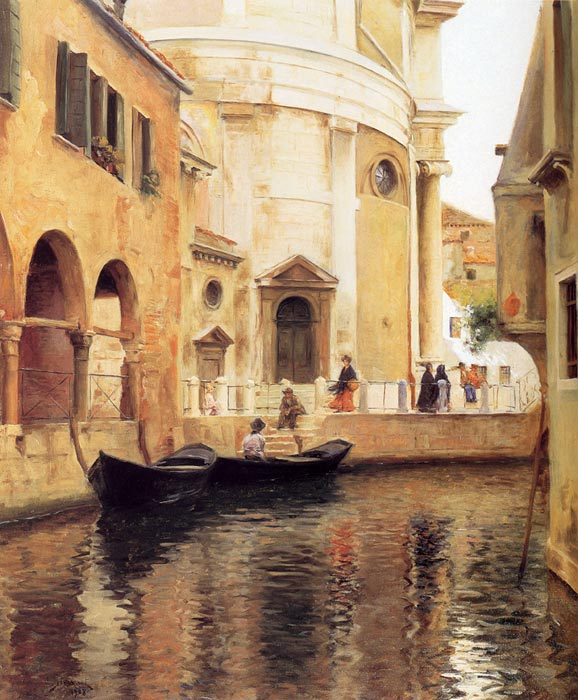 Stewart Oil Painting Reproductions - Rio della Maddalena