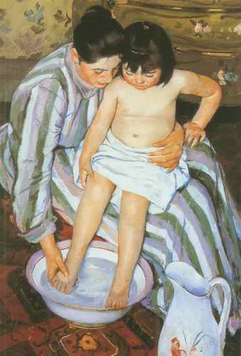The Bath. c. 1893 painting, a Mary Cassatt paintings reproduction, we never sell The Bath. c. 1893