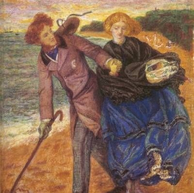 Writing on the Sand - Oil Painting Reproduction
