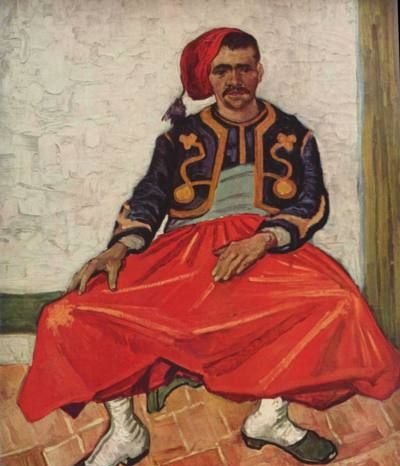 Zouave Milliet Seated - Oil Painting Reproduction