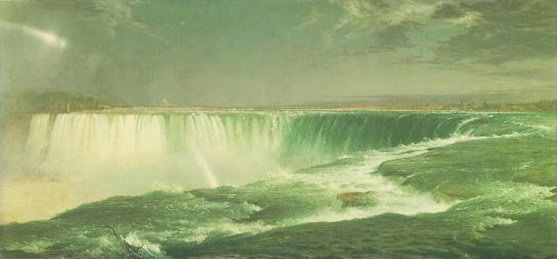 niagara painting, a frederick edwin church paintings reproduction