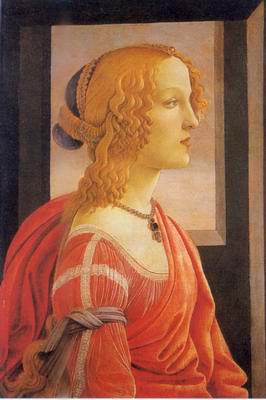 portrait of a lady painting, a Sandro Botticelli paintings reproduction, we never sell portrait of a