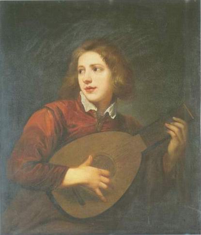 boy playing a lute painting, a Sir Antony Van Dyck paintings reproduction