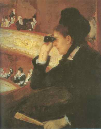 At the Opera. 1979 painting, a Mary Cassatt paintings reproduction