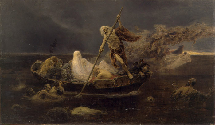 Oil Painting Reproduction of Gil - La Barca de Caronte [The Barque of Charon]