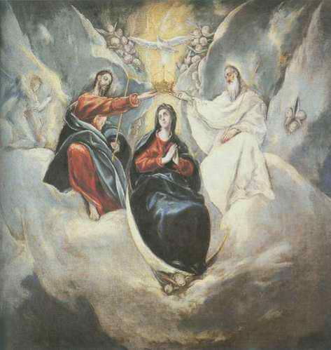 The Coronation of the Virgin painting, a El Greco paintings reproduction, we never sell The